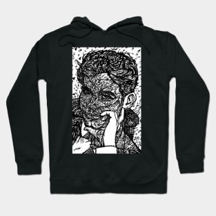 FEDERICO GARCIA LORCA ink portrait .1 Hoodie